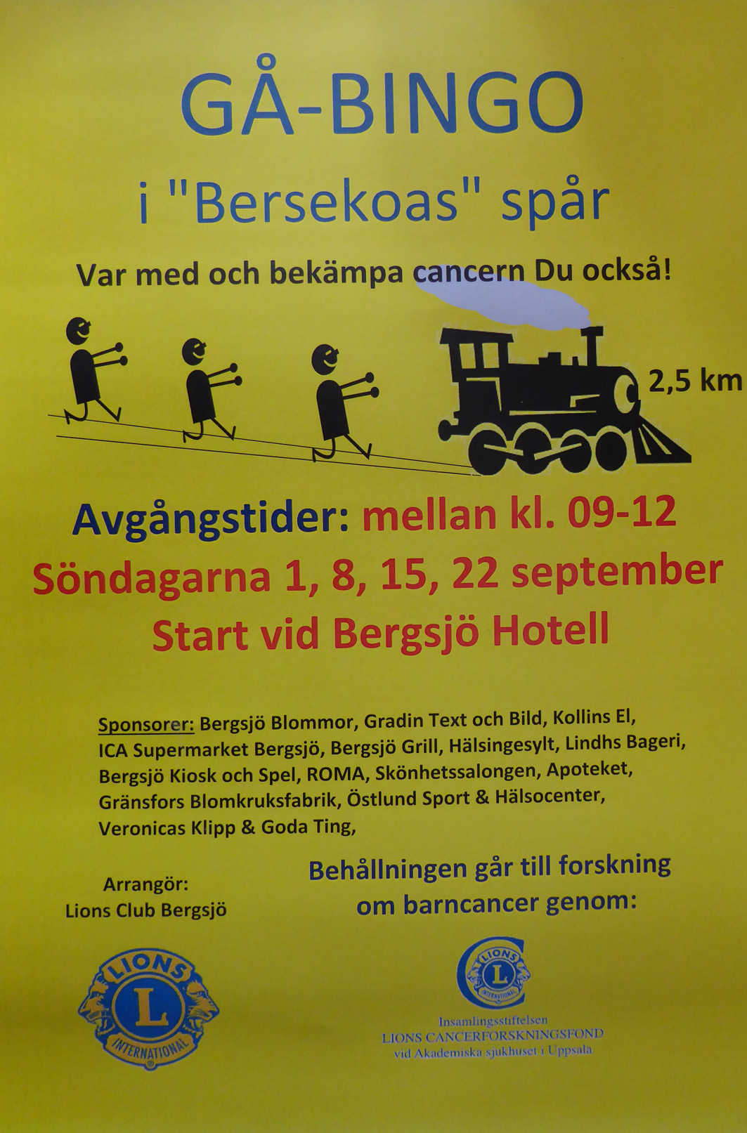 Gå Bingo sept. 2019